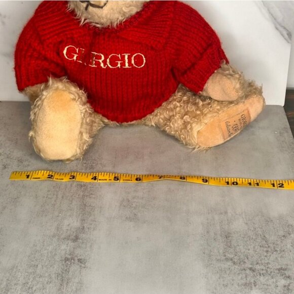 Giorgio Beverly Hills Collectible Teddy Bear Rare Vintage Knit Sweater Designer - Picture 16 of 16